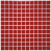 The Mosaic Factory Barcelona Mozaiek Tegel Vierkant - Rood Porselein Geglazuurd 300x300 mm