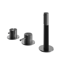 Hotbath Archie AR185 badrandcombinatie zonder uitloop RVS 316 - Geborsteld Gunmetal PVD