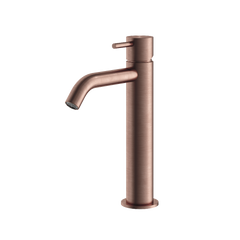 Hotbath Archie AR003M wastafelkraan medium 316 RVS - Geborsteld Koper PVD