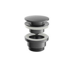 Hotbath Archie AR708 niet-afsluitbare plug rond RVS 316 - Geborsteld Gunmetal PVD