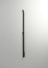 Instamat Arc elektrische handdoekwarmer 170 cm Mat Zwart met Soft Zwart front - ARC008