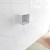 MONDIAZ LAGOM solid surface niche 30 in urban color suitable for recessed or surface mounting