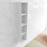 MONDIAZ LAGOM solid surface niche 150 in talc, suitable for flush or surface mounting