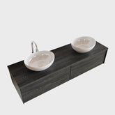 MONDIAZ LUSH 150 badmeubel antracite 2 lades BARCO dubbel 2 kraangaten