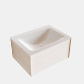 MONDIAZ LUSH 60 badmeubel underlayment 1 lade wastafel midden geen kraangat