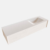 MONDIAZ LUSH 150 badmeubel underlayment 1 lade wastafel rechts 1 kraangat