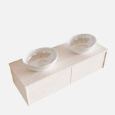 MONDIAZ LUSH 120 badmeubel underlayment 2 lades BARCO dubbel geen kraangat