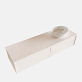 MONDIAZ LUSH 150 badmeubel underlayment 2 lades BARCO rechts 1 kraangat