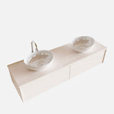 MONDIAZ LUSH 150 badmeubel underlayment 2 lades BARCO dubbel 2 kraangaten