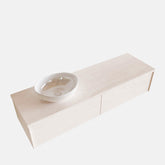 MONDIAZ LUSH 150 badmeubel underlayment 2 lades BARCO links geen kraangat