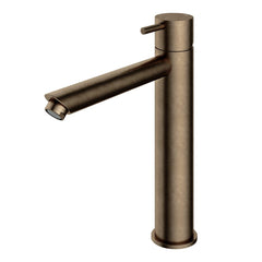 Hotbath Cobber CB003HS wastafelkraan hoog - Verouderd Messing