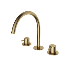 Hotbath Cobber CB033 wastafelkraan - Geborsteld Messing