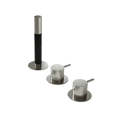 Hotbath Cobber CB175 3-gats badrandcombinatie - Geborsteld Nikkel