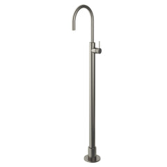 Hotbath Cobber X CX078W wastafelkraan vloermontage - Geborsteld Nikkel
