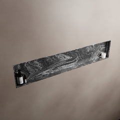 MONDIAZ EASY Nis 149,5x29,5cm in solid surface kleur Lava. 1 vak geschikt voor in- of opbouw