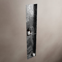 MONDIAZ EASY Nis 89,5x29,5cm in solid surface kleur Lava. 2 vakken geschikt voor in- of opbouw