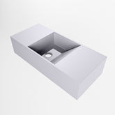 MONDIAZ TYNE 50cm fontein solid surface kleur Cale. Positie wastafel links