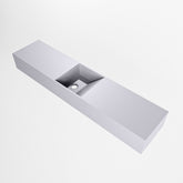 MONDIAZ TYNE 100cm fontein solid surface kleur Cale. Positie wastafel midden