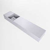 MONDIAZ TYNE 100cm fontein solid surface kleur Cale. Positie wastafel links