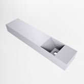 MONDIAZ TYNE 100cm fontein solid surface kleur Cale. Positie wastafel rechts