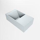 MONDIAZ TYNE 40cm fontein solid surface kleur Clay. Positie wastafel rechts