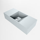 MONDIAZ TYNE 50cm fontein solid surface kleur Clay. Positie wastafel links