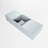 MONDIAZ TYNE 60cm fontein solid surface kleur Clay. Positie wastafel midden