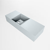 MONDIAZ TYNE 60cm fontein solid surface kleur Clay. Positie wastafel links