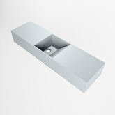 MONDIAZ TYNE 80cm fontein solid surface kleur Clay. Positie wastafel midden