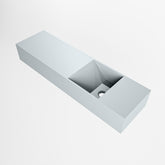 MONDIAZ TYNE 80cm fontein solid surface kleur Clay. Positie wastafel rechts