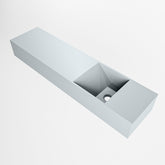 MONDIAZ TYNE 90cm fontein solid surface kleur Clay. Positie wastafel rechts