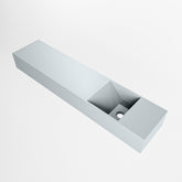 MONDIAZ TYNE 100cm fontein solid surface kleur Clay. Positie wastafel rechts