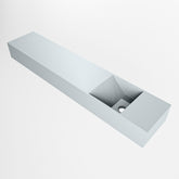 MONDIAZ TYNE 110cm fontein solid surface kleur Clay. Positie wastafel rechts