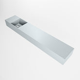 MONDIAZ TYNE 120cm fontein solid surface kleur Clay. Positie wastafel links