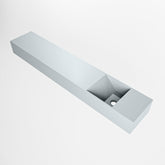 MONDIAZ TYNE 120cm fontein solid surface kleur Clay. Positie wastafel rechts