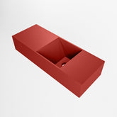 MONDIAZ TYNE 60cm fontein solid surface kleur Fire. Positie wastafel rechts