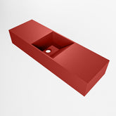 MONDIAZ TYNE 70cm fontein solid surface kleur Fire. Positie wastafel midden