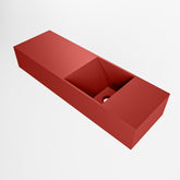 MONDIAZ TYNE 70cm fontein solid surface kleur Fire. Positie wastafel rechts