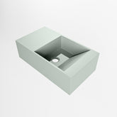 MONDIAZ TYNE 40cm fontein solid surface kleur Greey. Positie wastafel links