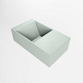 MONDIAZ TYNE 40cm fontein solid surface kleur Greey. Positie wastafel rechts