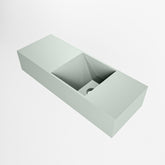 MONDIAZ TYNE 60cm fontein solid surface kleur Greey. Positie wastafel rechts