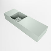 MONDIAZ TYNE 70cm fontein solid surface kleur Greey. Positie wastafel links