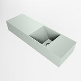 MONDIAZ TYNE 70cm fontein solid surface kleur Greey. Positie wastafel rechts