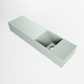 MONDIAZ TYNE 80cm fontein solid surface kleur Greey. Positie wastafel rechts