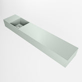 MONDIAZ TYNE 110cm fontein solid surface kleur Greey. Positie wastafel links