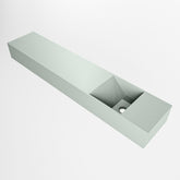 MONDIAZ TYNE 110cm fontein solid surface kleur Greey. Positie wastafel rechts