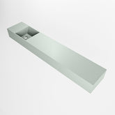 MONDIAZ TYNE 120cm fontein solid surface kleur Greey. Positie wastafel links