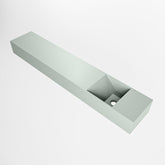 MONDIAZ TYNE 120cm fontein solid surface kleur Greey. Positie wastafel rechts