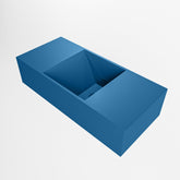 MONDIAZ TYNE 50cm fontein solid surface kleur Jeans. Positie wastafel rechts