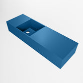 MONDIAZ TYNE 70cm fontein solid surface kleur Jeans. Positie wastafel links